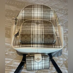 Coach Court Backpack & Wallet